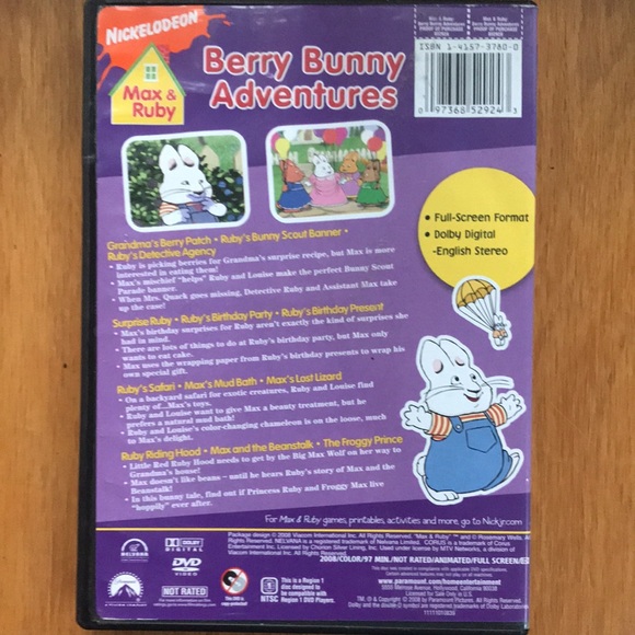 Nickelodeon “max & Ruby  berry bunny adventures” DVD movie - Picture 13 of 15